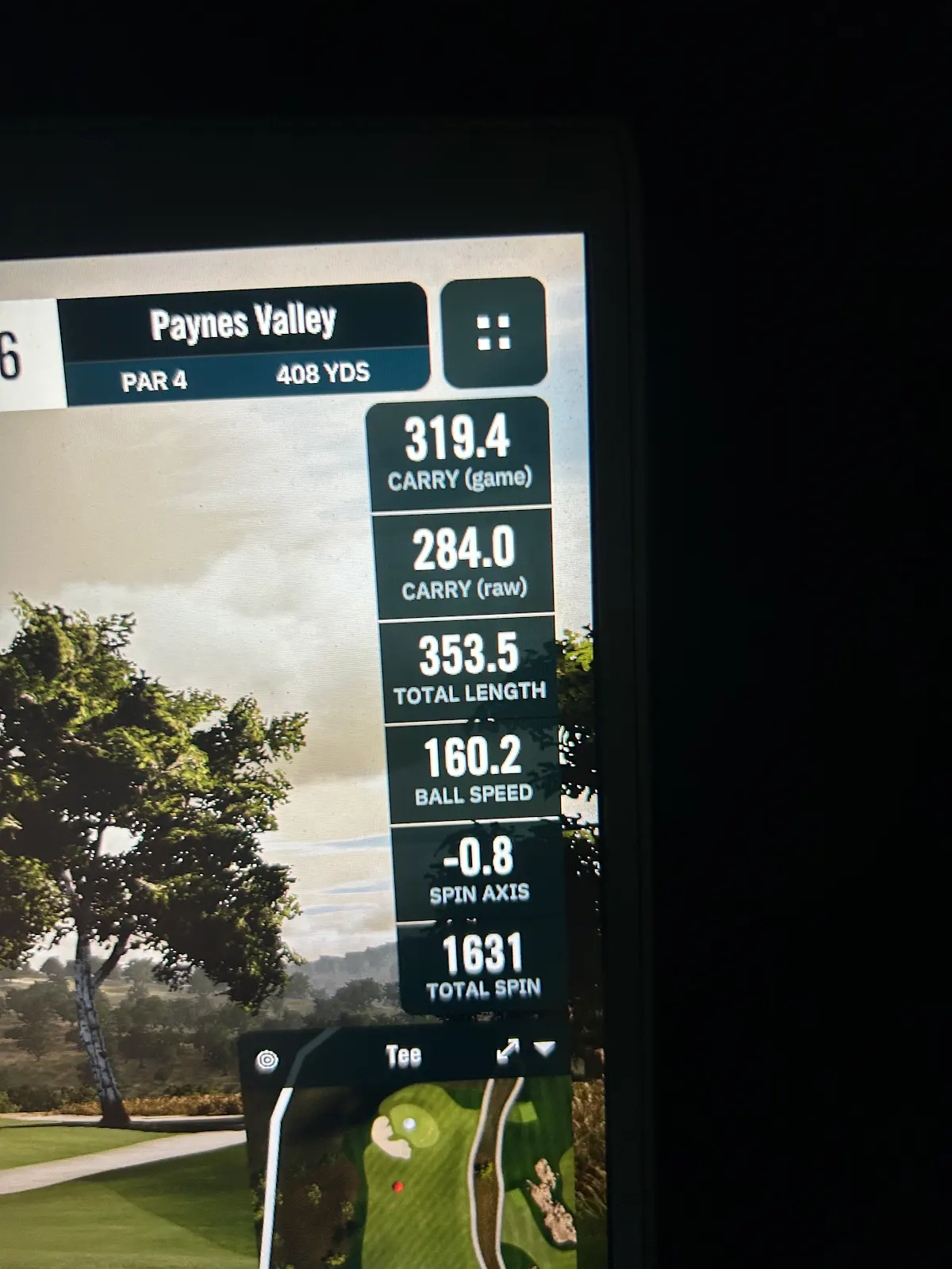 Real-time swing and shot data